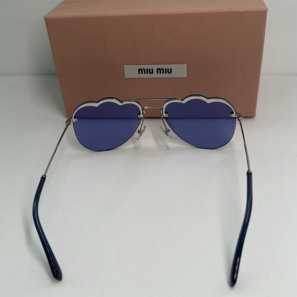 💯- New Authentic MIU MIU MU56U irregular-frame sunglasses - Picture 9 of 12